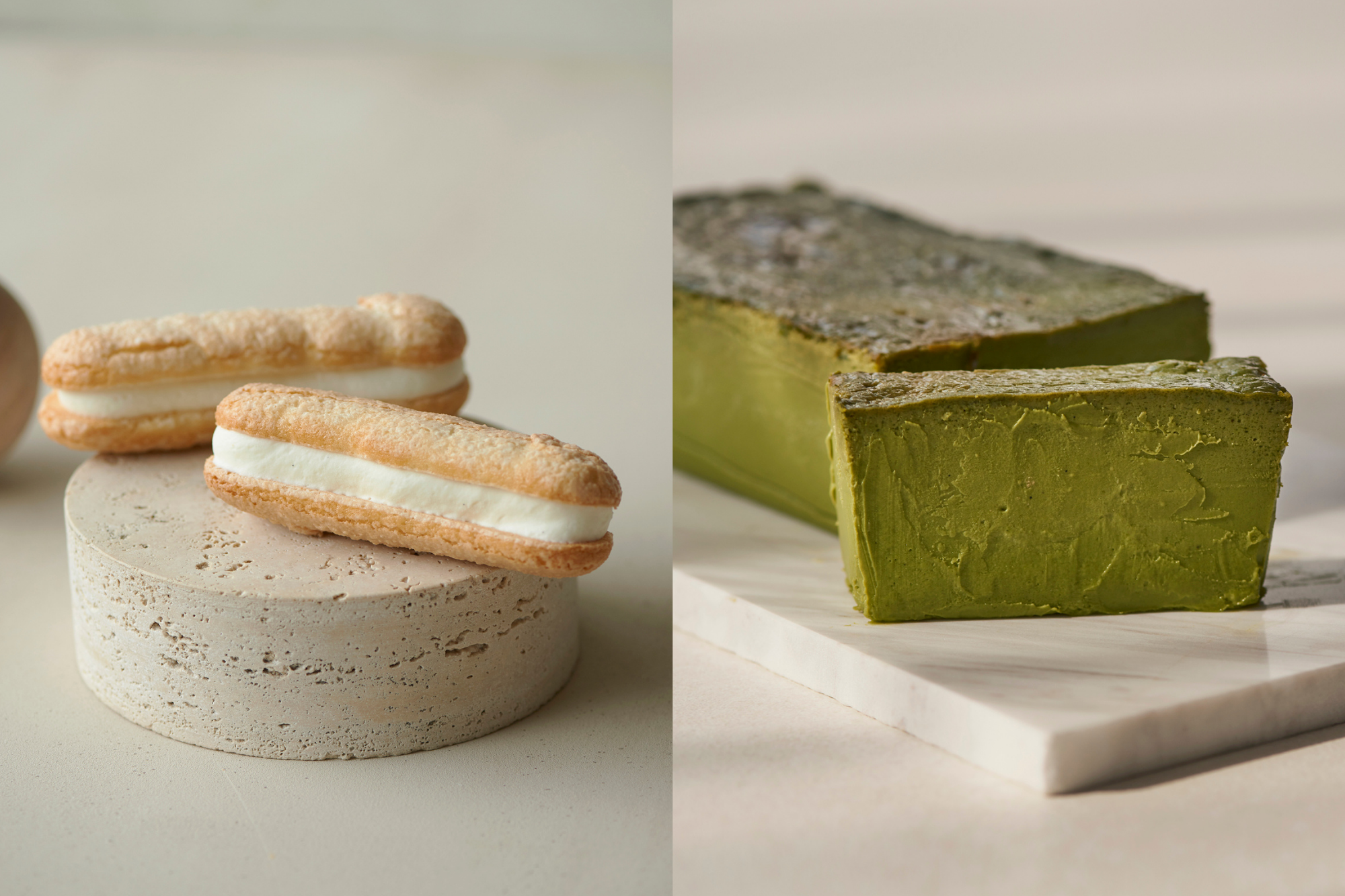 DACQ CHEESE CREAM SANDWICH Classic & Mr. CHEESECAKE Matcha
