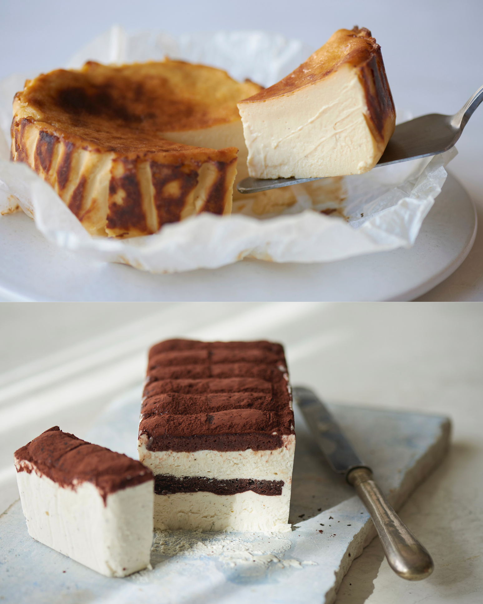 BASQUE CHEESECAKE Original & RICH TIRAMISU Original